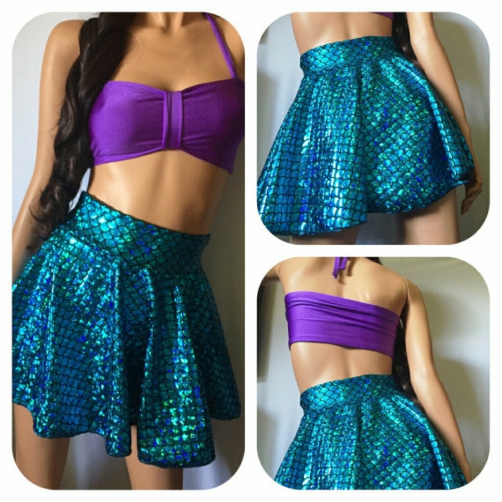 MERMAID turquoise mermaid swim skirt